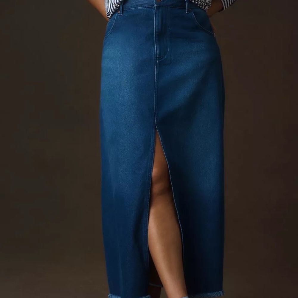 Pilcro Indigo Denim Skirt